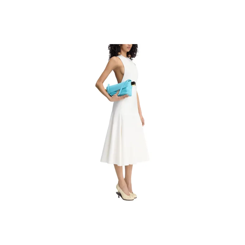 Jacquemus La Robe Favola Flared Halter Dress-3