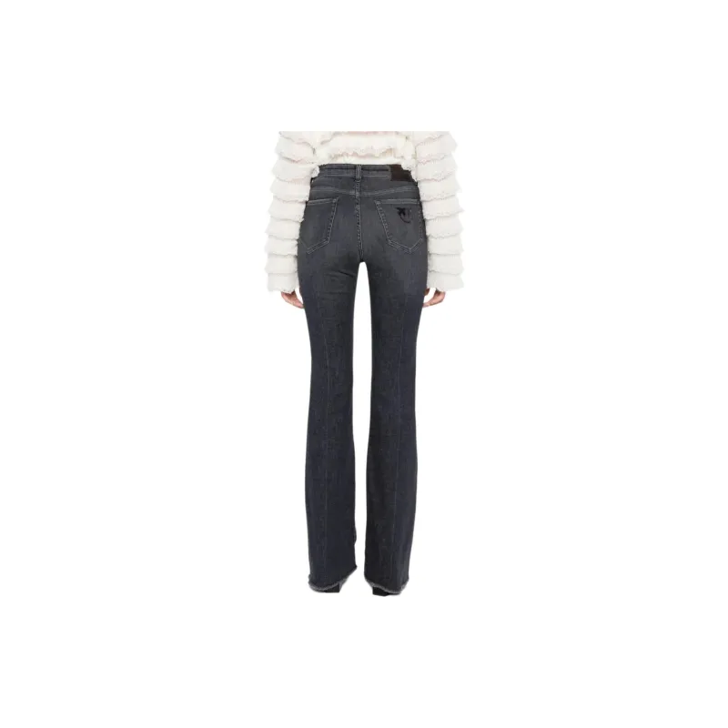 PINKO Flora Faded Effect Flared Jeans-2