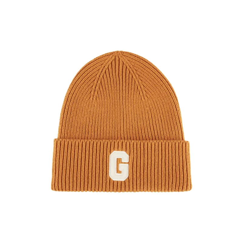 GAP Cotton-Acrylic Blend Beanies Unisex Moss Green/Black/Orange Yellow-4