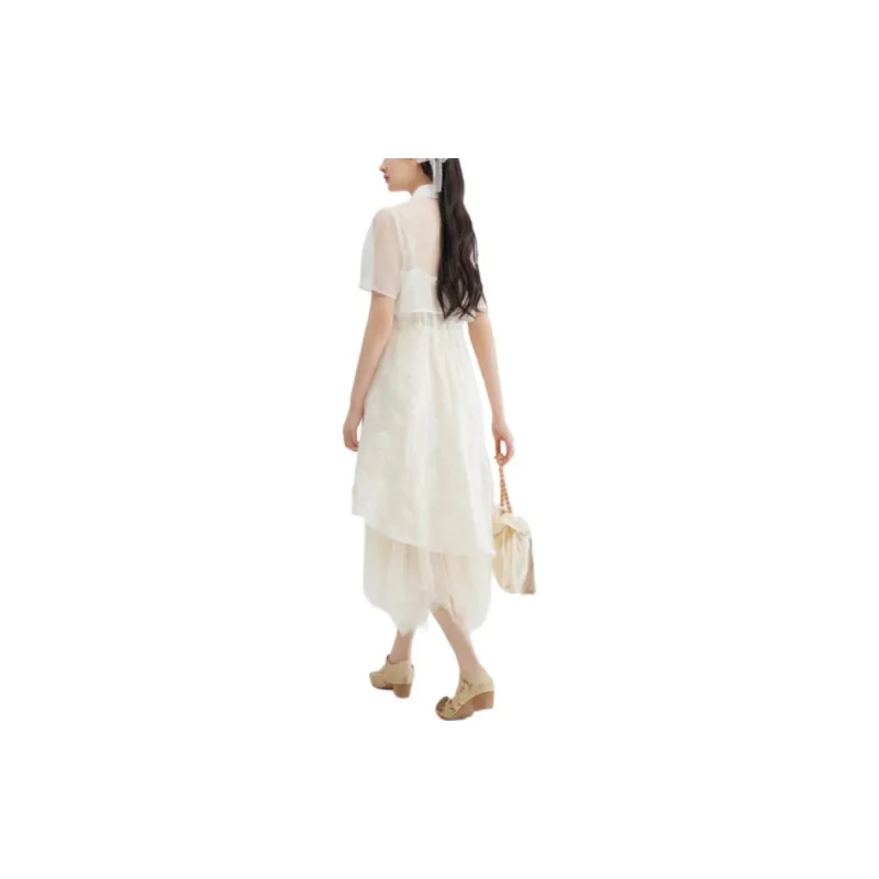 ZIHAN Skirt Set Women's White Cyan-3