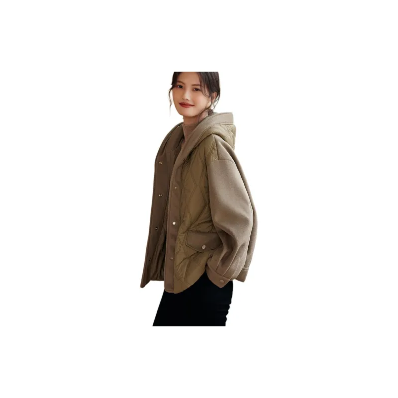 XWI Puffer Jacket Women's Khaki Green-3