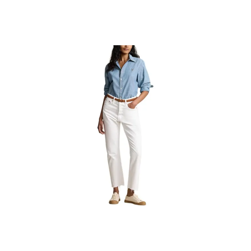 Polo Ralph Lauren High rise Straight leg Cropped Jeans-1