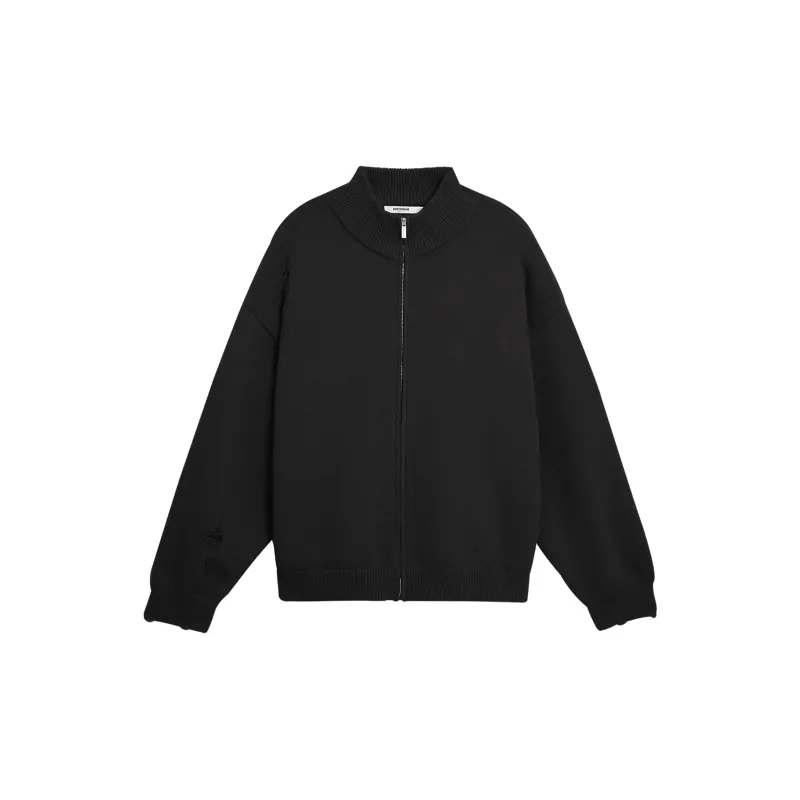 Bodydream Loose Fit Casual Stand Collar Sweater Vintage Knitwear Unisex-6