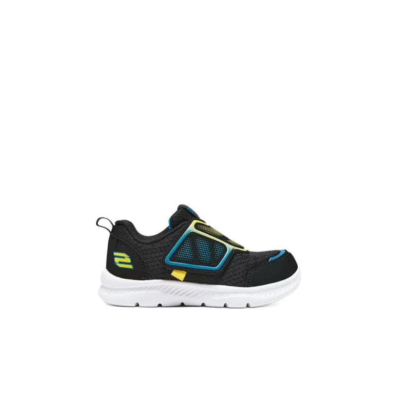 Skechers Sport Anti-Kick And Wear-Resistant Low-Top Toddler Shoes Black Yellow Infant And Toddler-1