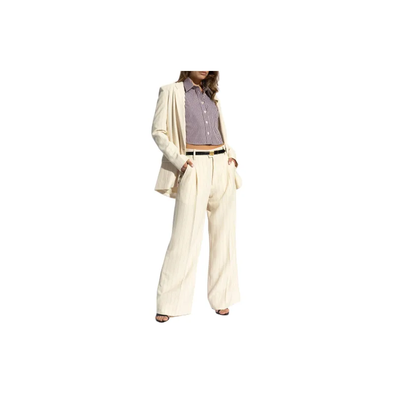 ISABEL MARANT Romina High Waist Wide Leg Pants-3