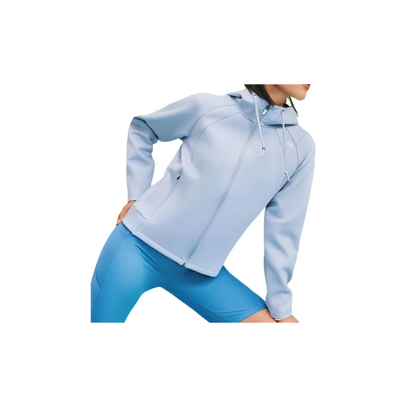 Skechers Jacket Women's Light Gray Blue-3