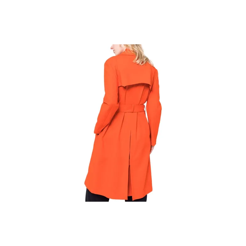 MOSCHINO Trench Coats Women's Orange-3