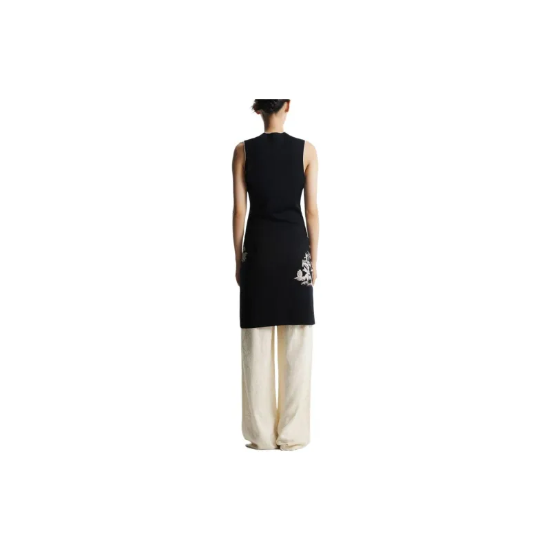 Shanghai Tang Sleeveless Jacquard Qipao Dress-2