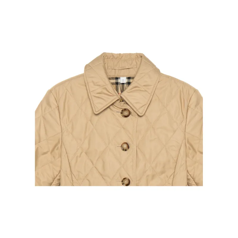 Burberry Diamond Quilted Buttoned Jacket-5