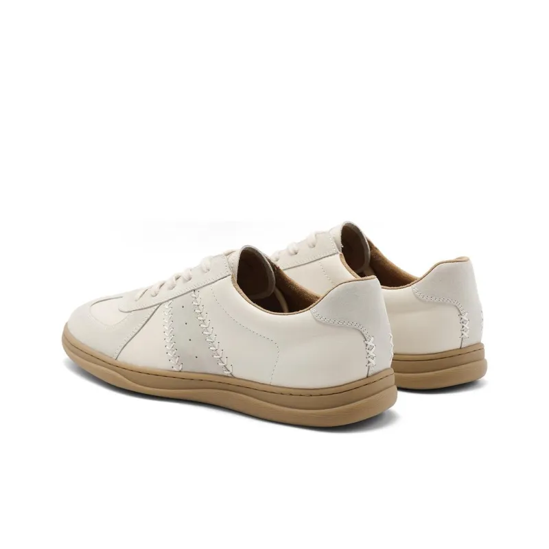 Senda Skateboard Shoes Men Low Top Beige Red-9