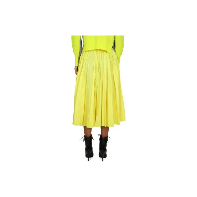 PHILOSOPHY DI LORENZO SERAFINI Pleated Mid Length Flared Skirt-3