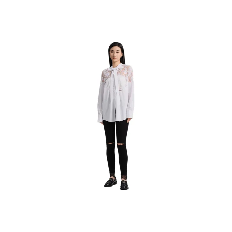 Blood Glitter Shirt Women's White-2