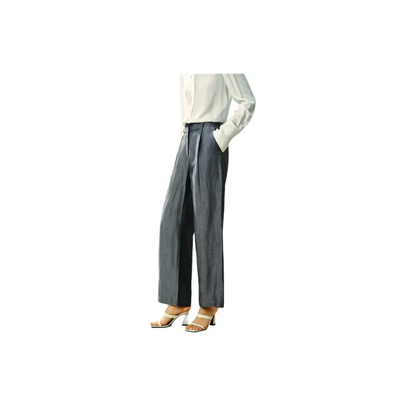 INSUN Casual Pants Women's Slate Blue-4
