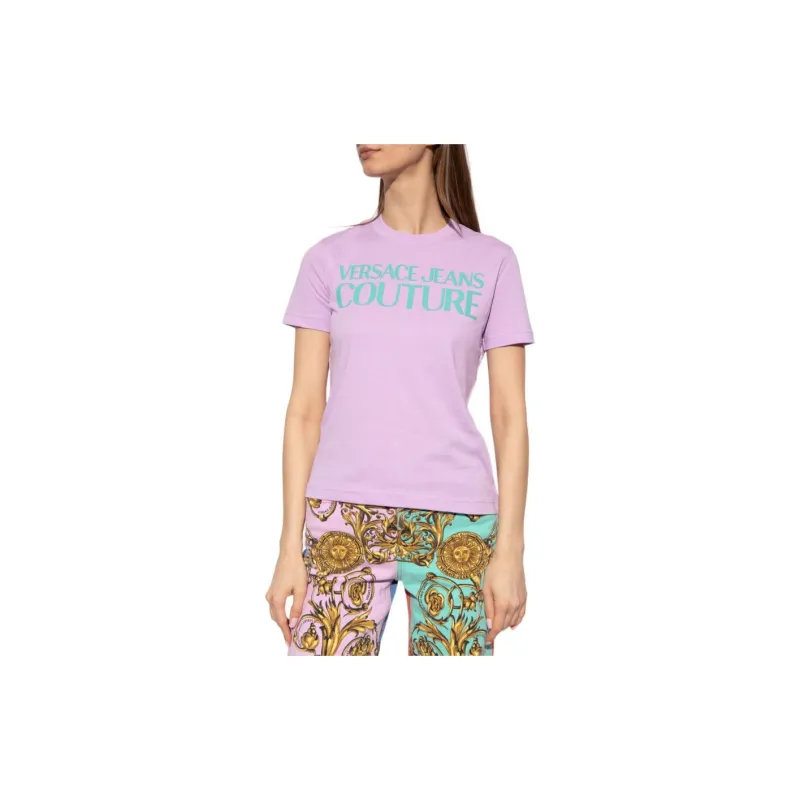 VERSACE JEANS COUTURE SS22 T Shirt Women's Purple-1