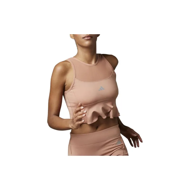 Adidas Crop Tops Women's Pink Orange-1