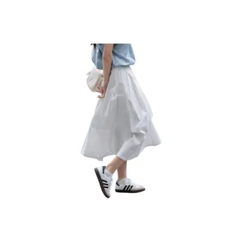 【dme】 SS24 Casual Long Skirts Women's Raw White