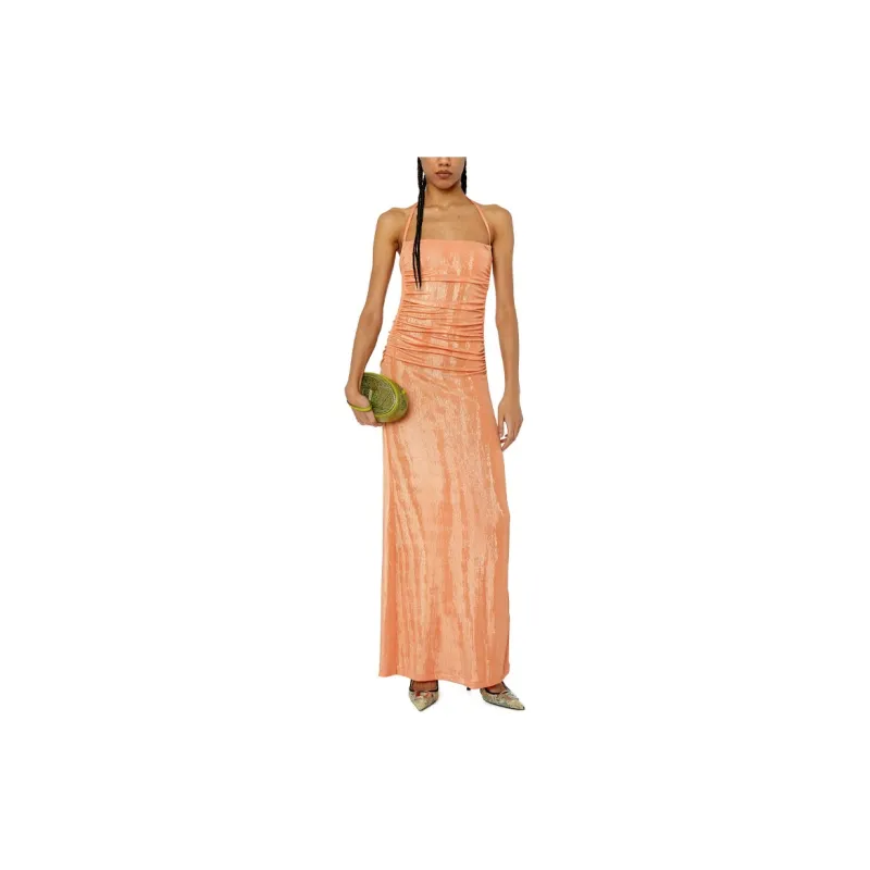 DIESEL Sleeveless Dresses Women's Orange Red-1