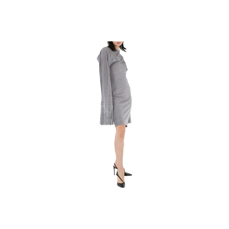 Burberry Fringed detail Mini Dress-3