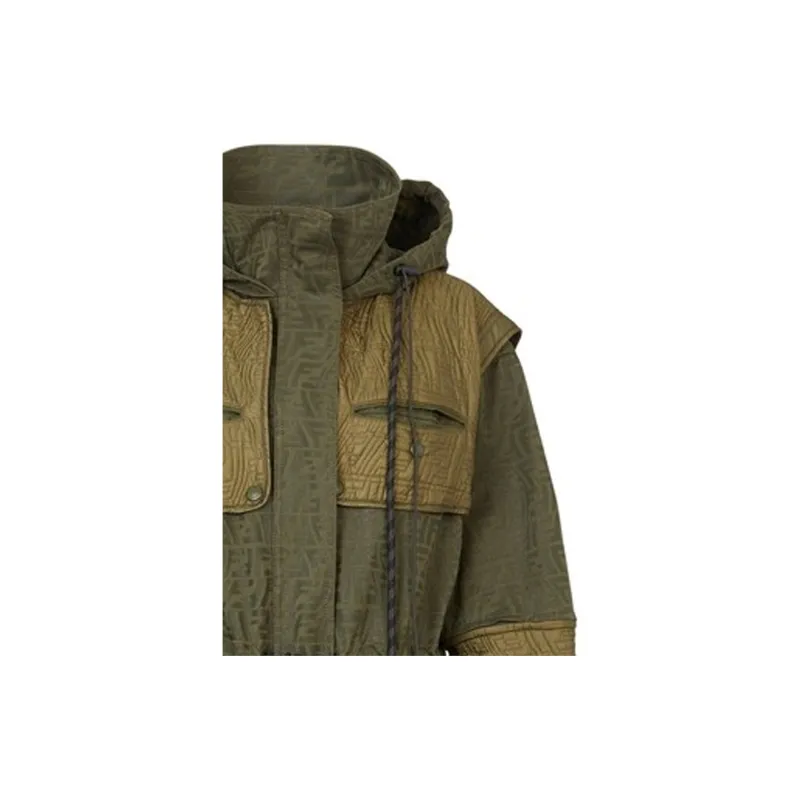FENDI Jackets Women's Army Green-4