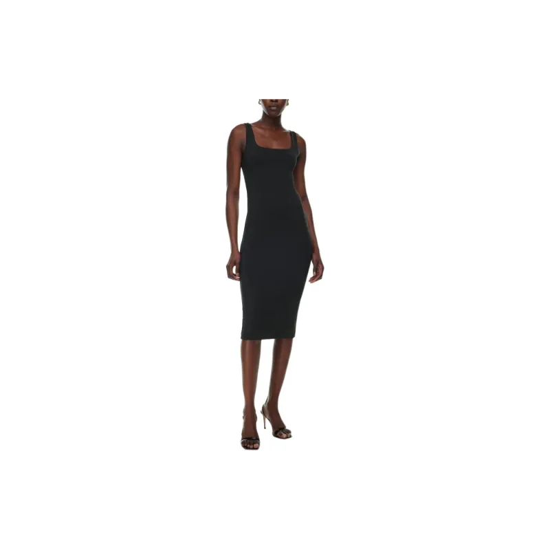 ARITZIA Aritzia Contour Squareneck Midi Dress Sleeveless Dress Women's-11
