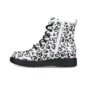 Skechers Gravlen Totally Wild Cushioning Wear Resistant Kids' Boots Black White Pink Teenagers