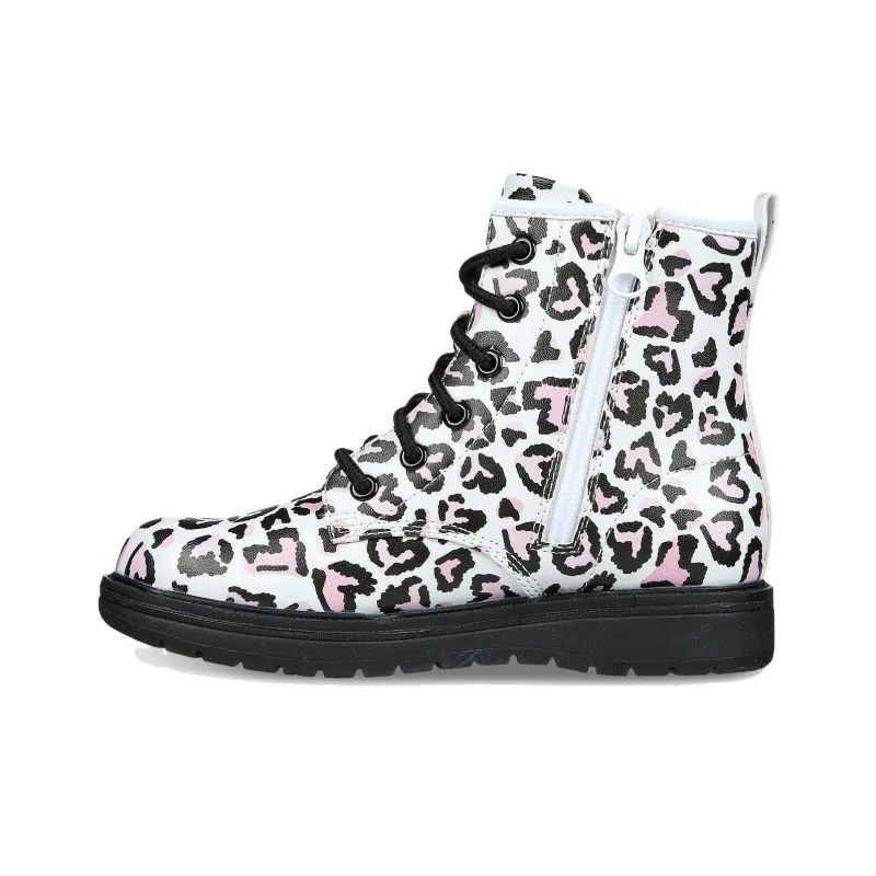 Skechers Gravlen Totally Wild Cushioning, Wear Resistant Kids' Boots Black White Pink Teenagers-0