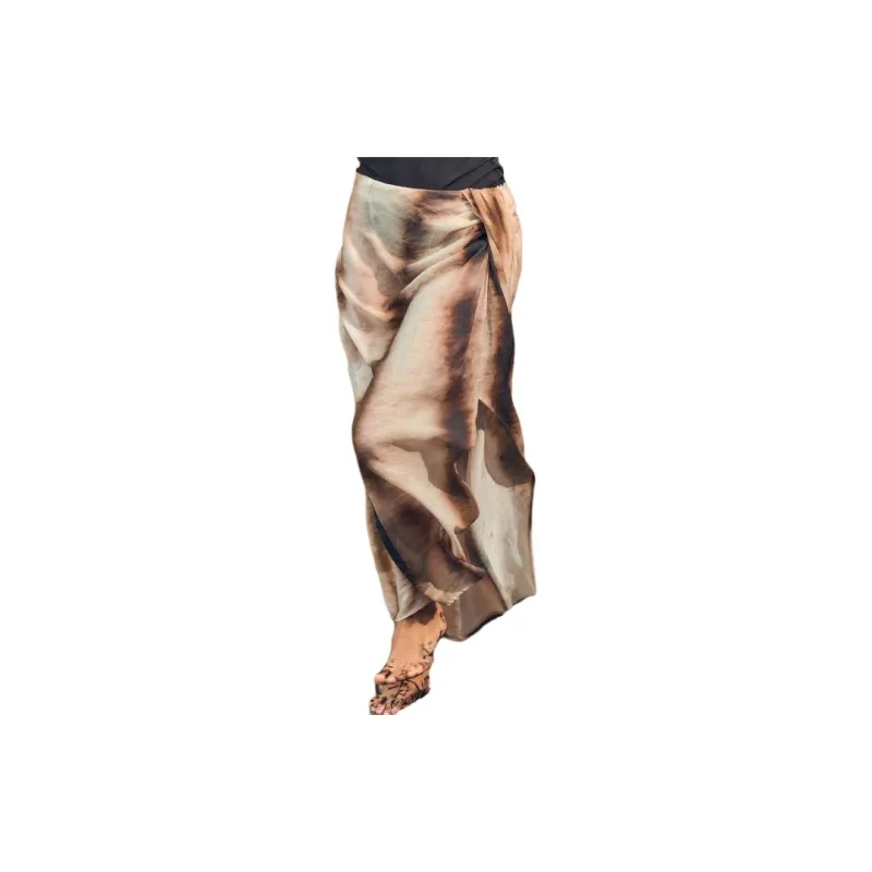 ZARA Casual Long Skirts Women's Tobacco-2