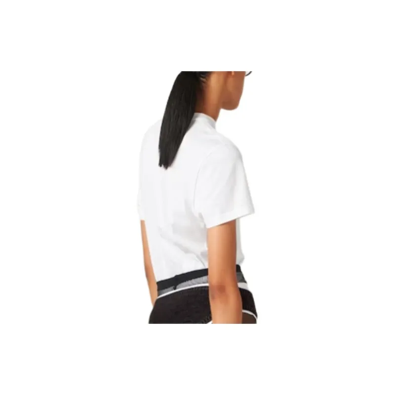 MIU MIU Logo appliqué Cotton T shirt-2