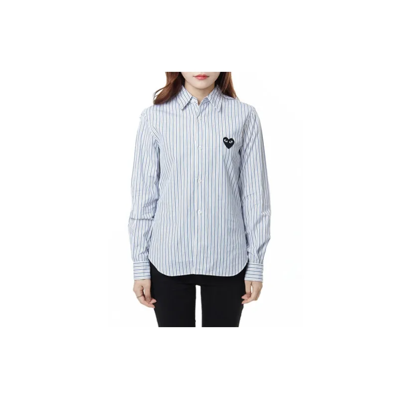 CDG Play Shirts Women's Blue-1