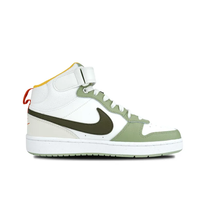 Nike Court Borough Mid Off White Green GS-5