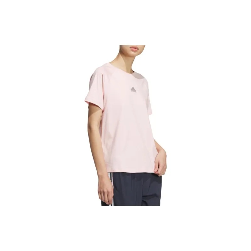 Adidas T-Shirt Women's Sandy Brown Pink-2