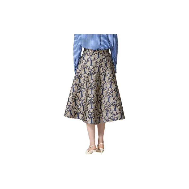 Valentino All Over Floral Patterned Skirt-1