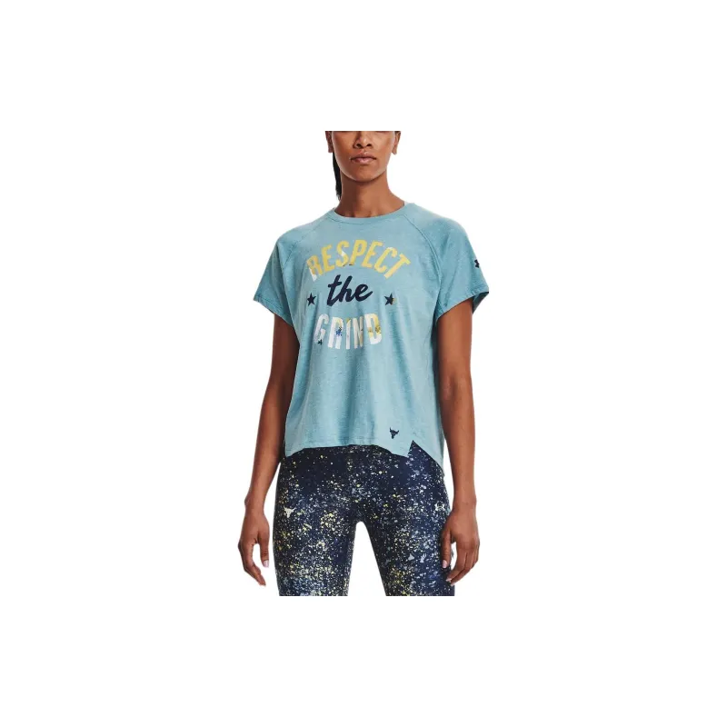Under Armour Raglan Sleeve T Shirt Women's Blue-3