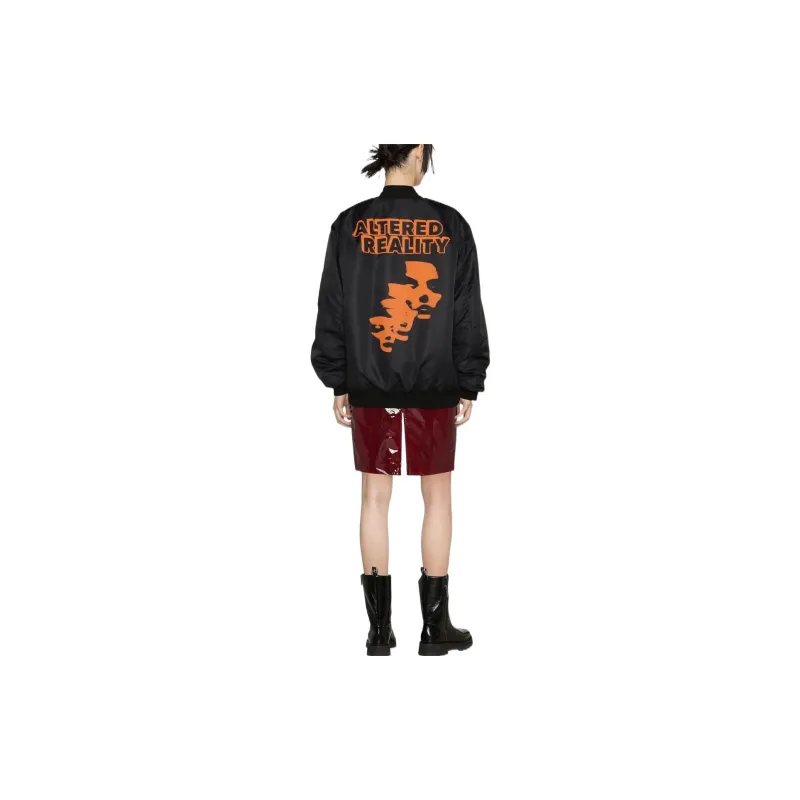 RAF SIMONS Ghost Longline Zip up Bomber Jacket-2