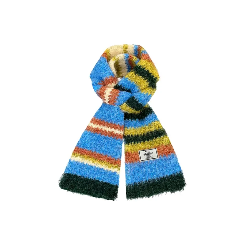 STUFFER Contains Wool Knit Scarves Unisex-7