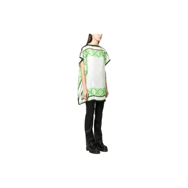 Karl Lagerfeld Silk Scarf Longline Top-3