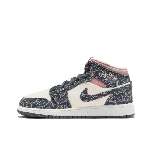 Jordan 1 Mid SE Floral GS