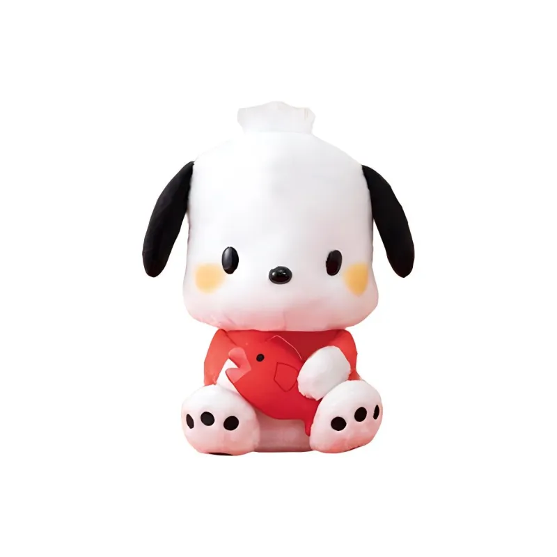 FURYU Sanrio Pochacco Hugging Fish Happiness Mackerel Dolls Plush Doll 26cm Height-2