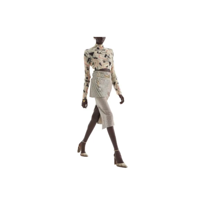 FENDI FW22 Slim Fit Sweater Women's Beige-2