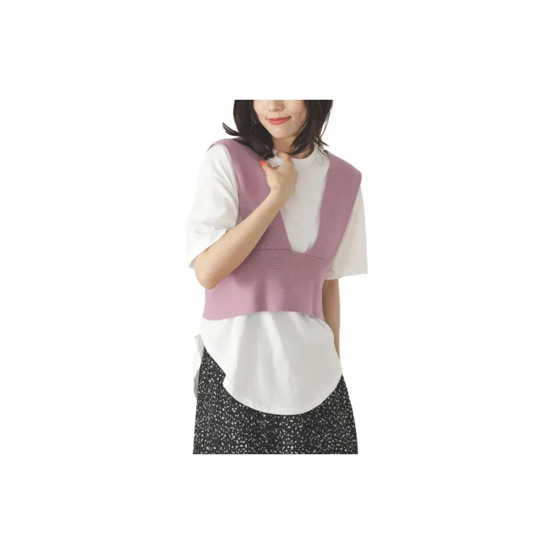 Beams T Shirts Women's Purple-2