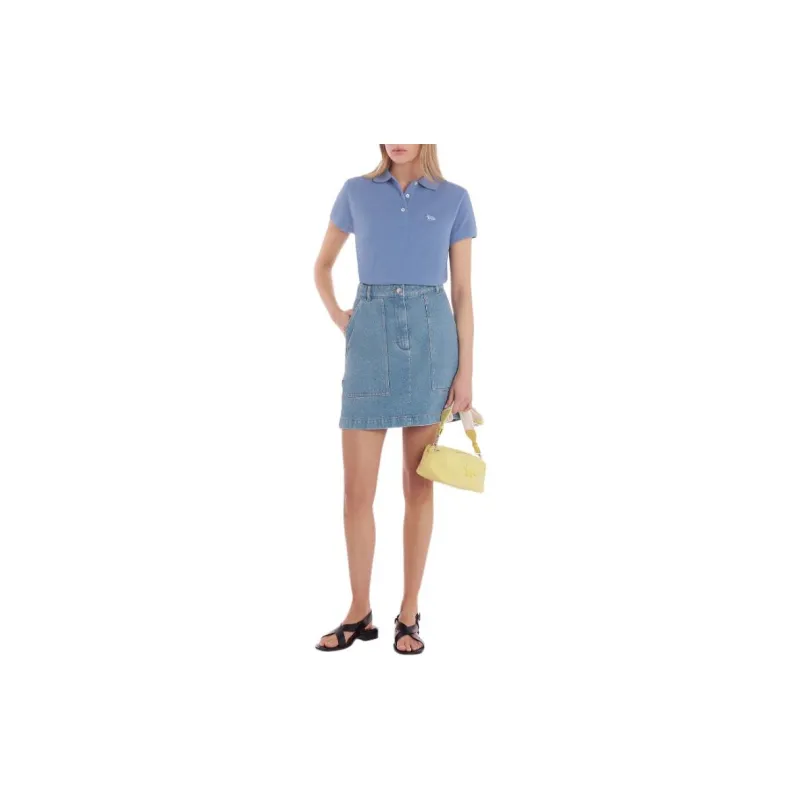 Maison Kitsune Polo Shirt Women's Blue-2