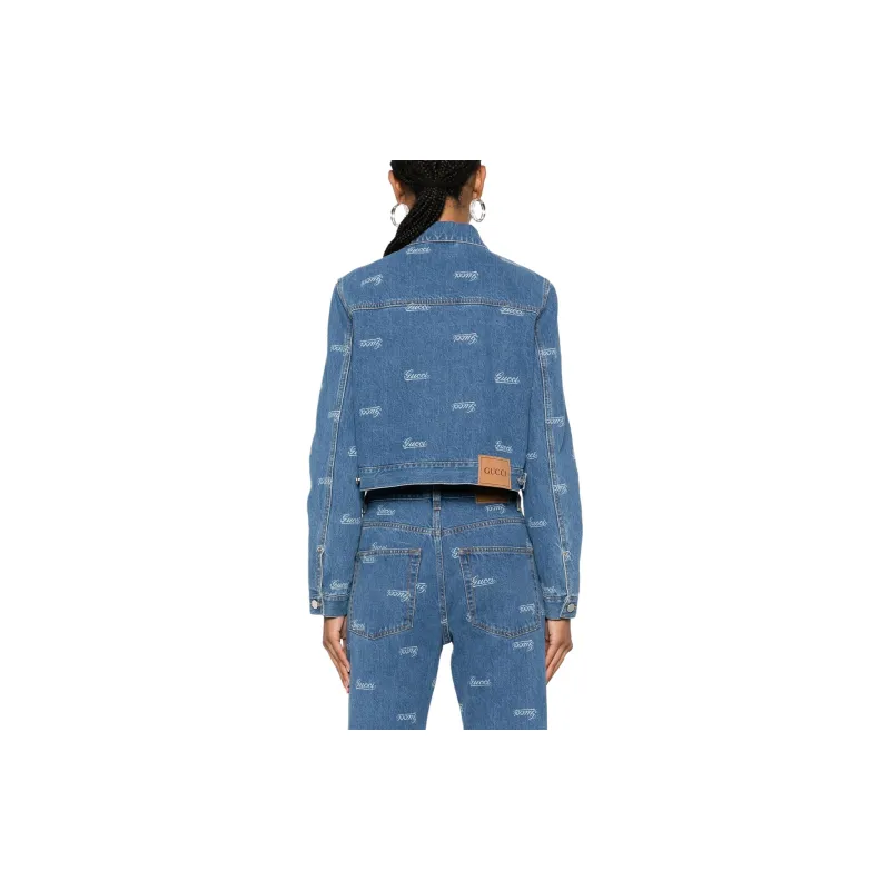 GUCCI Lasered Denim Jacket-2