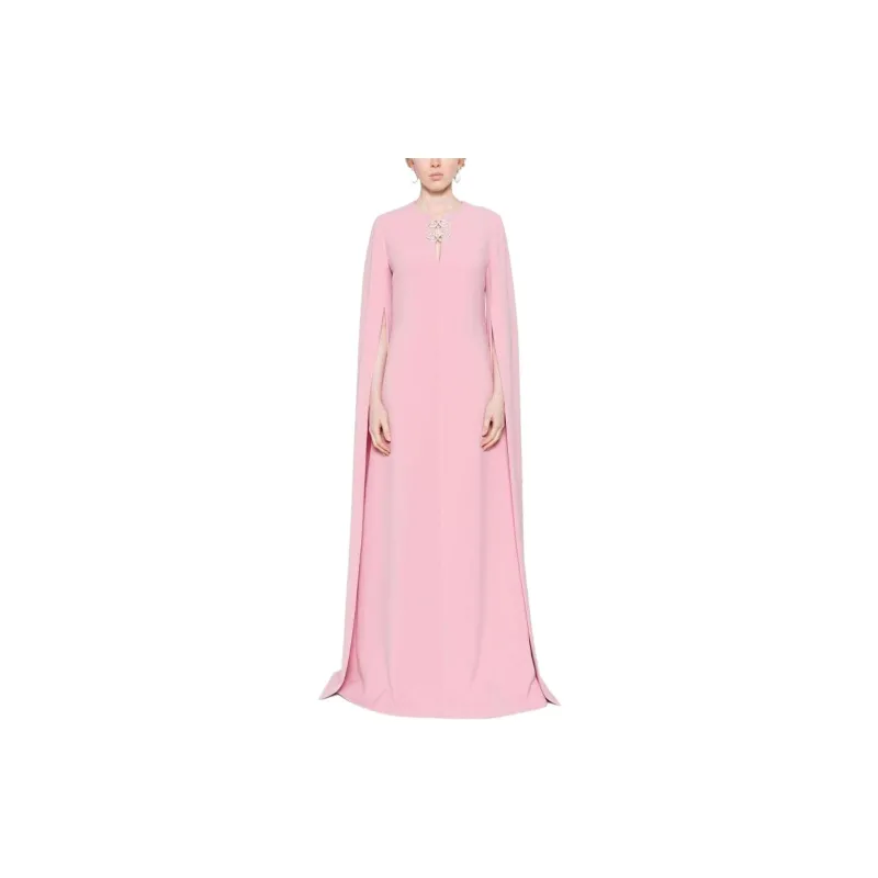 ELIE SAAB SS24 Long-Sleeved Dresses Women's Fuchsia-1