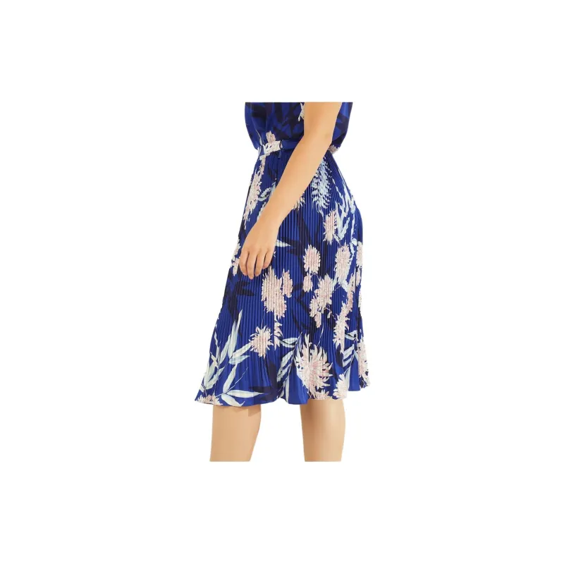 GUESS Halley Skirt Casual Long Skirts Women's Blue-1