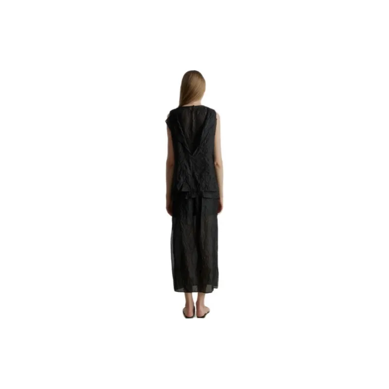 VIKTORIACHAN SS24 Casual Long Skirts Women's Black-2