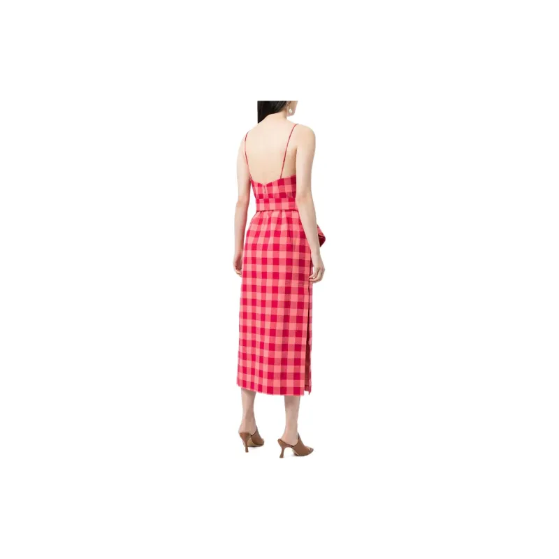 ACLER Sleeveless Dresses Women's Red-3