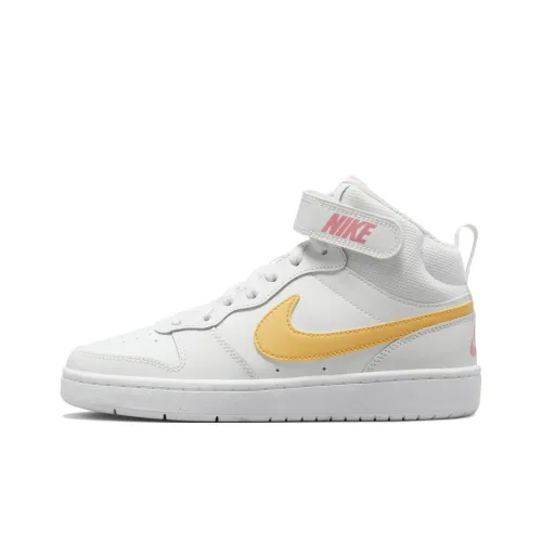 Nike Court Borough Mid 2 GS 'White Topaz Gold'