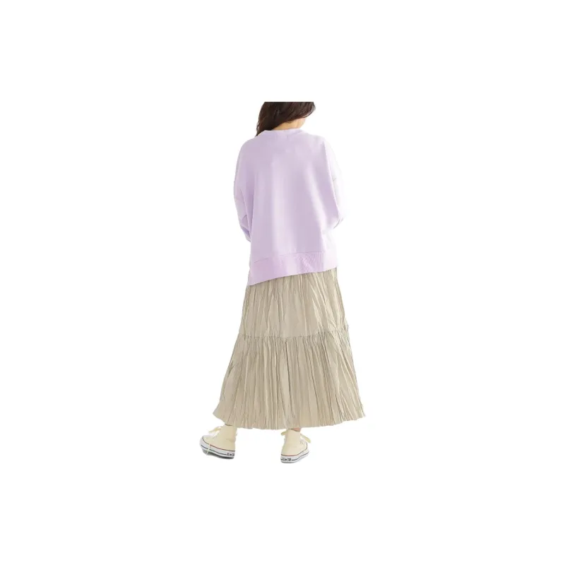 Beams Casual Long Skirts Women's Beige-3