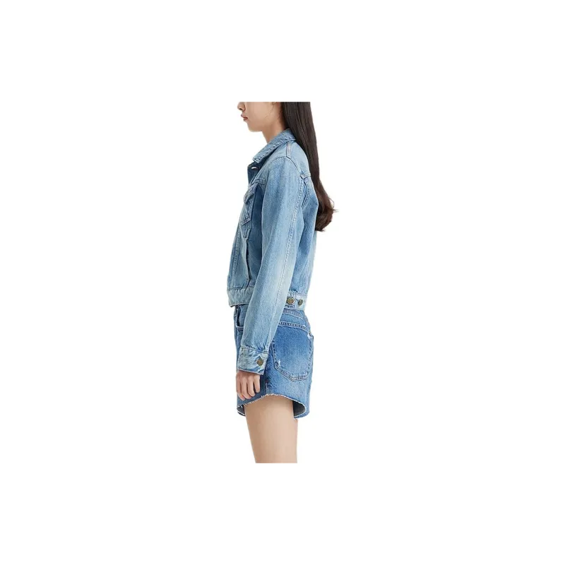FRAME SS24 Denim Jacket Women's Blue-3