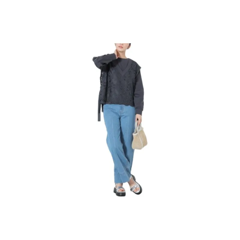 Beams Sweatshirt Women's Charcoal Black-1